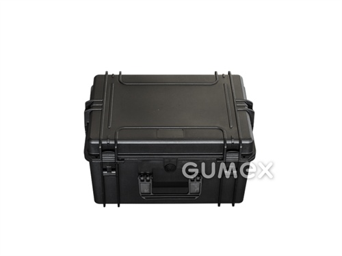 Vodotesný kufor MAX, výška 555mm (500mm), šírka 428mm (350mm), hĺbka 306mm (280mm), IP67, PP, bez výplne, čierny